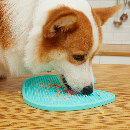 Dog Slow Feeder Lick Pad – Double-Sided Suction Mat for Calming & Feeding