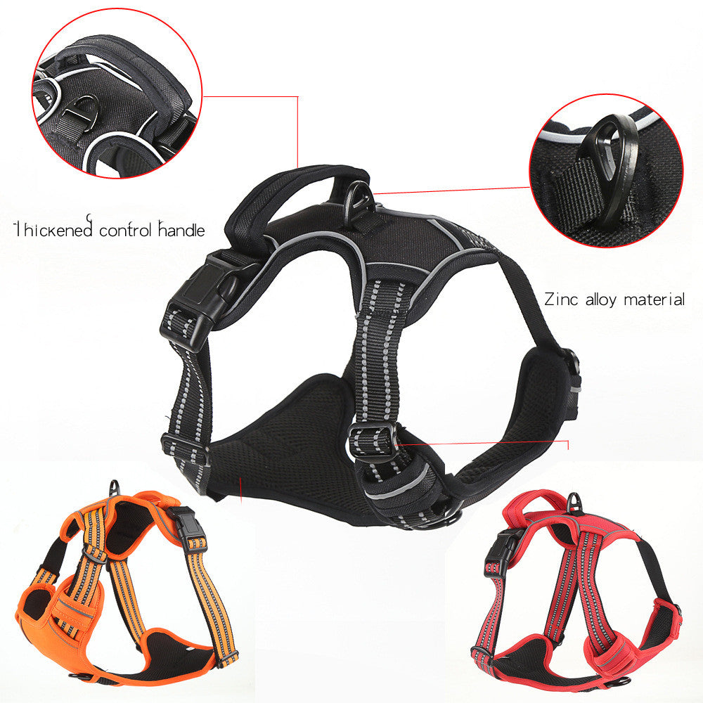 No-Pull Dog Harness – Breathable, Reflective & Adjustable Pet Vest for All Breeds