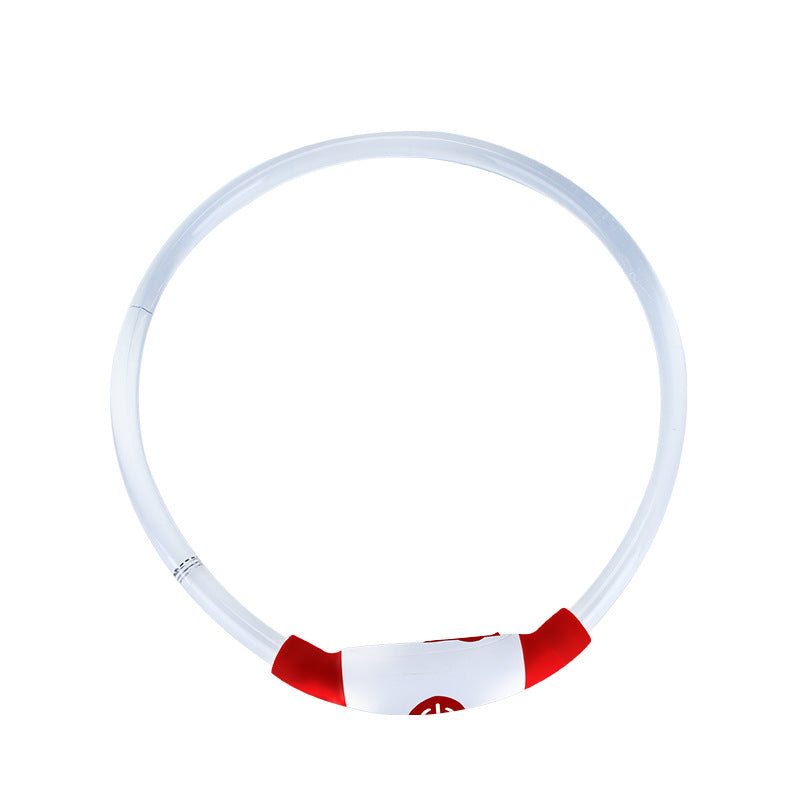 LED USB Rechargeable Dog Safety Collar – Glow-in-the-Dark Pet Visibility Light