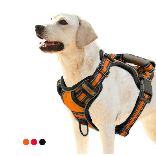 No-Pull Dog Harness – Breathable, Reflective & Adjustable Pet Vest for All Breeds